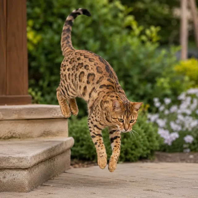 Chat en mouvement de chute neutre sans texte