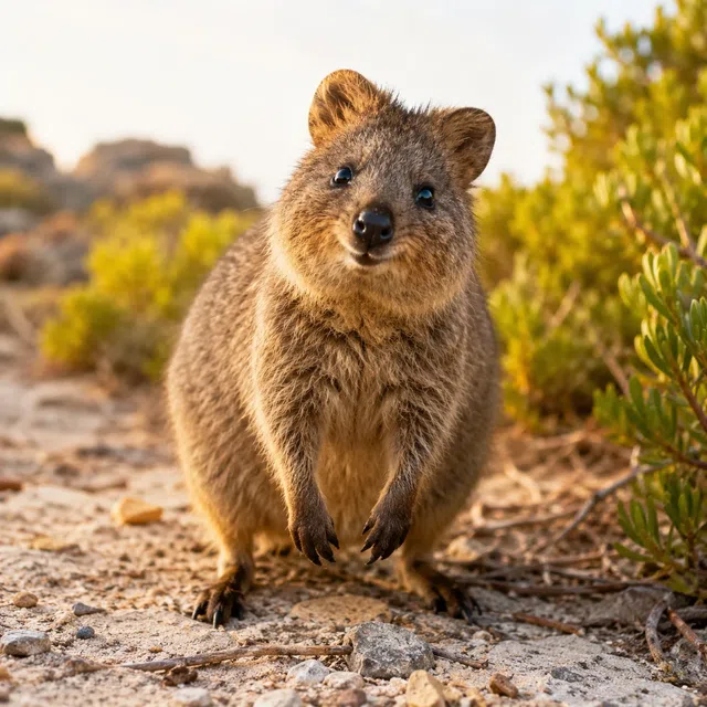 Op welk Australisch eiland leeft de grootste wilde quokk populatie ter wereld?