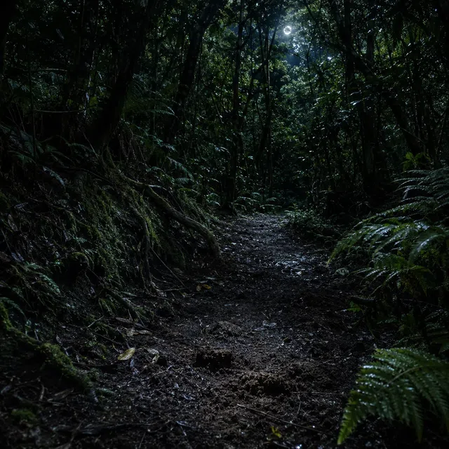 Rare lapin sombre dans une forêt subtropicale japonaise