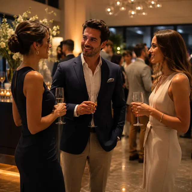 Tenue élégante pour une soirée mondaine