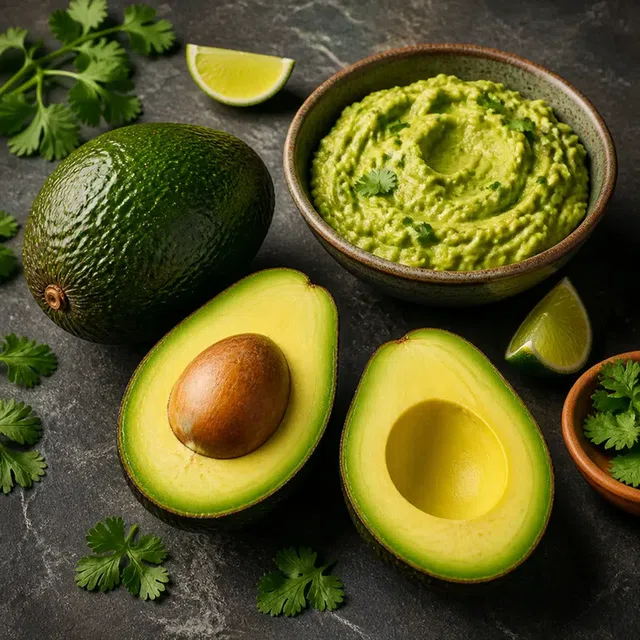 Ilustracja do pytania quizowego: Jaki składnik jest podstawą guacamole?