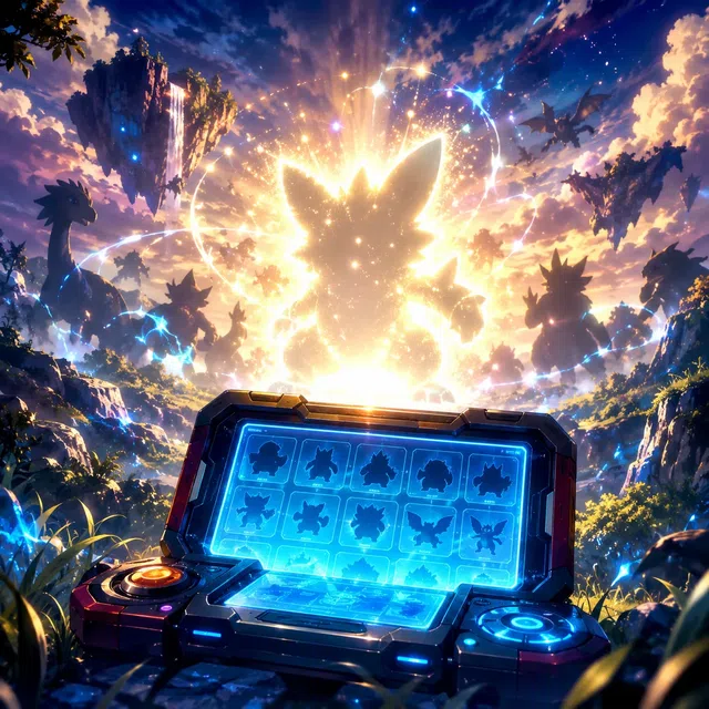 Imagem de Pokémon com um Pokémon amarelo do tipo Elétrico sem texto legível