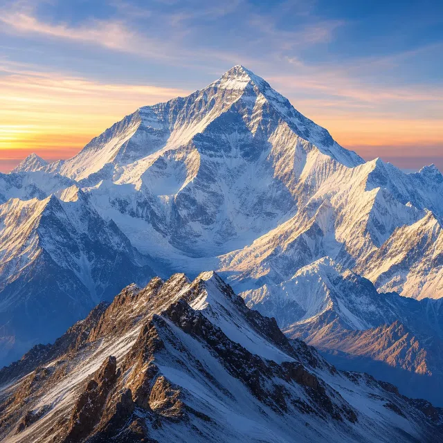 Himalayalar'daki Everest Dağı'nı anlatan Quizpion görseli