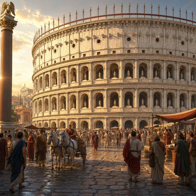 Le Colisée de Rome sans texte lisible