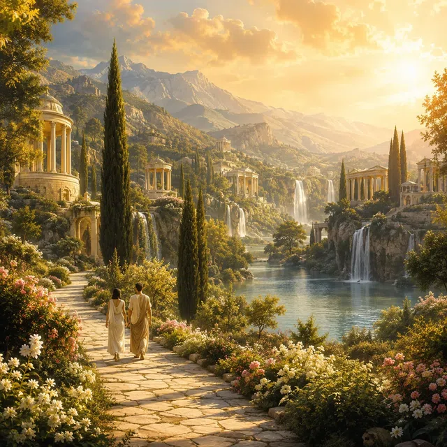 L’Elisio nella mitologia greca senza testo leggibile