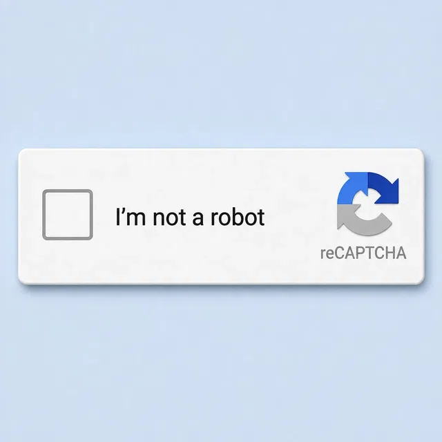 Illustration de sécurité montrant un test CAPTCHA entre un humain et un robot
