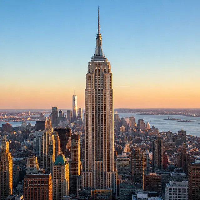 Manhattan'daki Art Deco gökdeleni olarak Empire State Binası